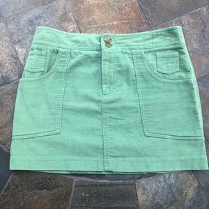 MARC JACOBS Green Corduroy Mini Skirt 6